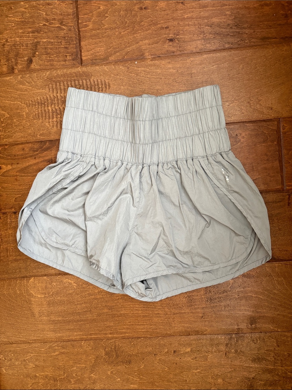 FP Movement by Free People Light Gray High-Waist Athletic Shorts